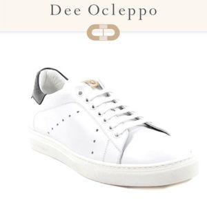 Men’s size 43 Dee Ocleppo White Leather Sneaker
